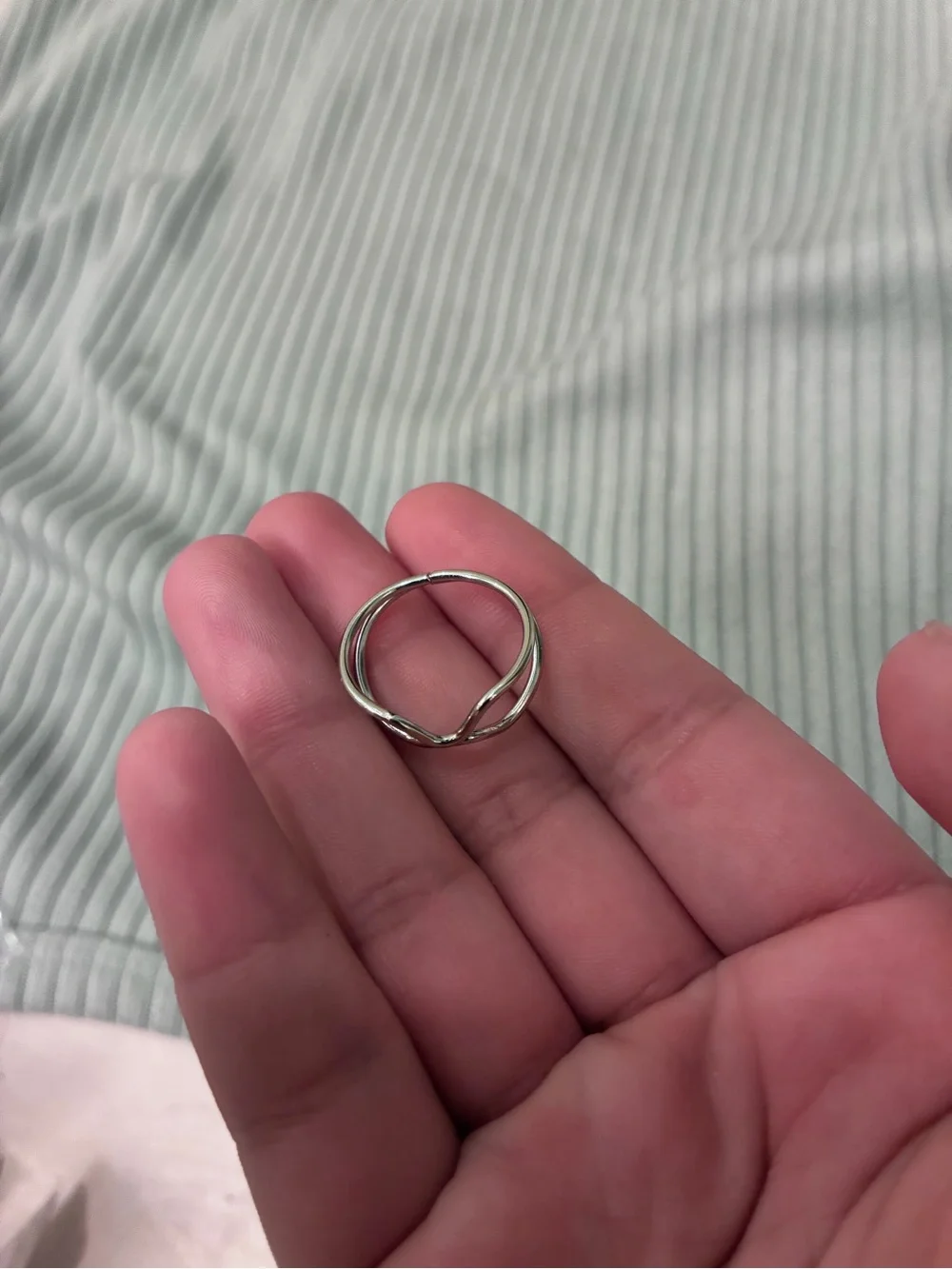 None minimalist silver